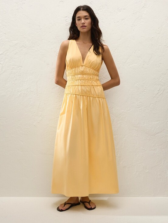 Faithfull the Brand Dresses & Skirts - Faithful The Brand Cotton Drop Waist Maxi Dress Size 10